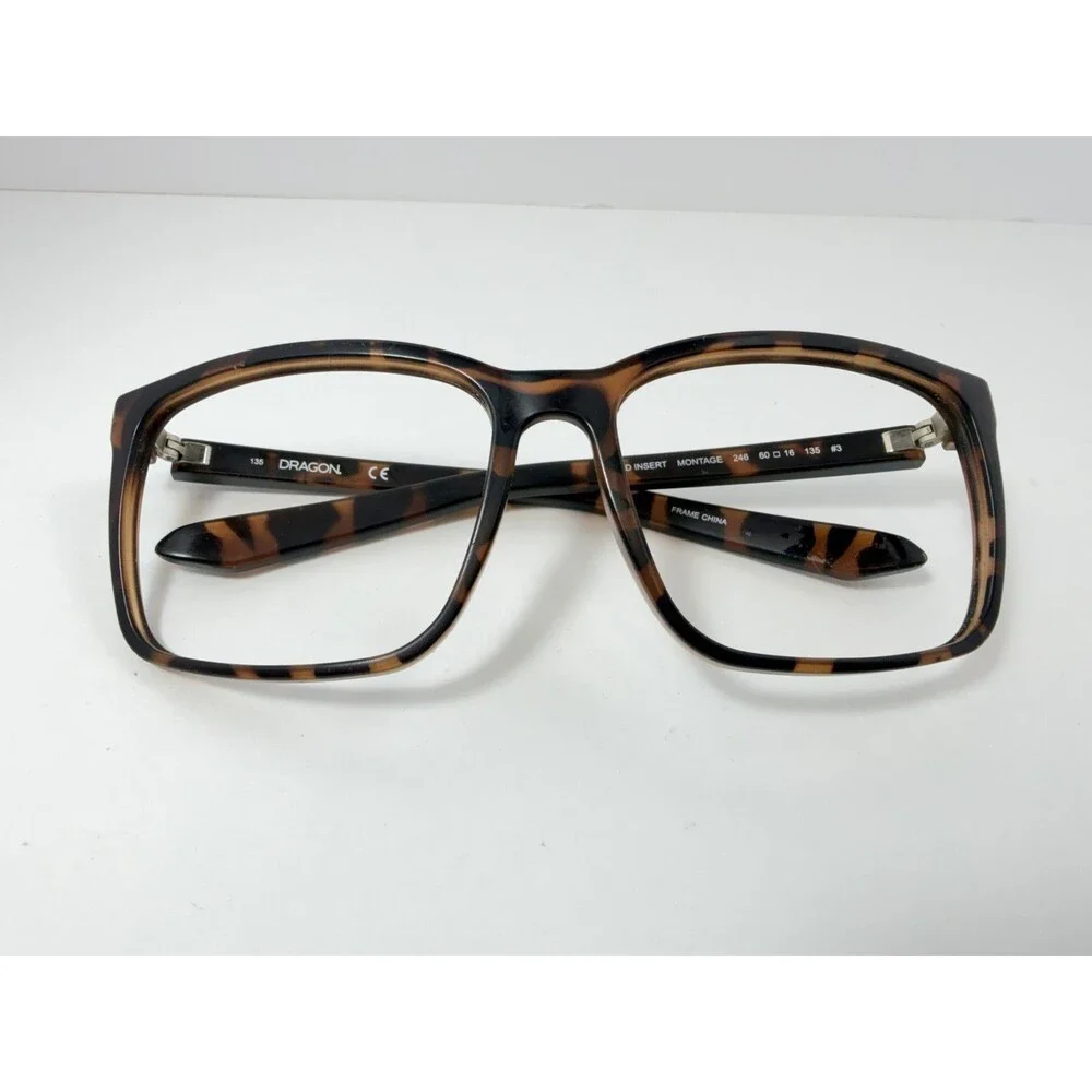 Dragon Montage 246 Tortoise Shell Rectangle Sunglasses Frames Only